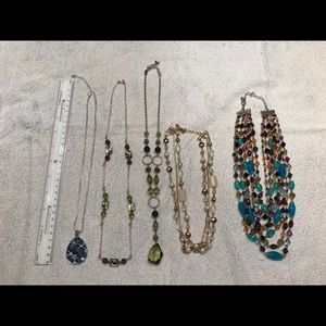 Five necklaces - 2 are Lia Sophia